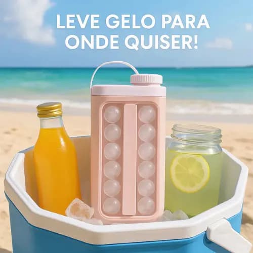 Forma De Gelo Silicone Recipiente Garrafa Pote Tigela Conserva Armazena Bebidas Água Suco Cozinha