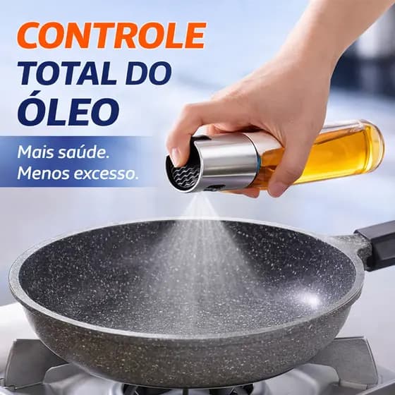 Pulverizador Azeite Spray 100ml Vidro Borrifador Óleo Vinagre Culinário Cozinha Premium