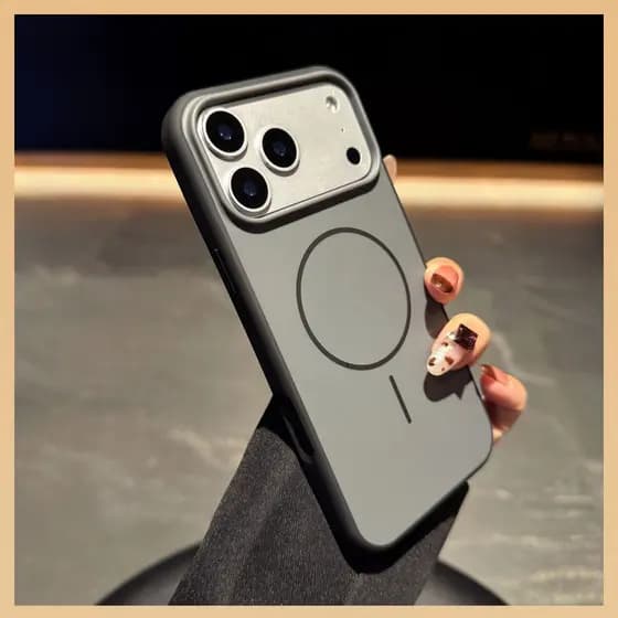 Capa Para iPhone 17 Pro Max MagSafe Fosca Acrílico Premium Lisa Com Proteção Câmera entrega rapida