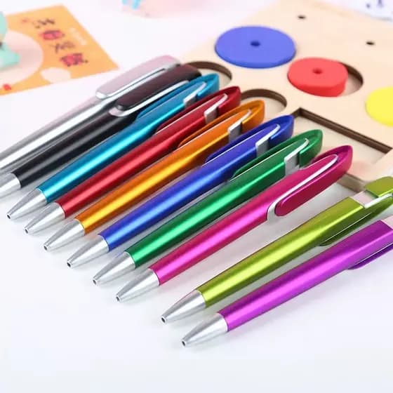Kit 100/150/200/250 Caneta Esferográfica Retráteis Sem Personalizacao Escritório Eventos - 606