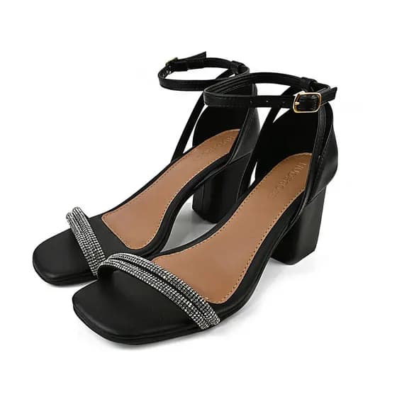 Sapato feminina, Salto bloco, Sandália feminina, Salto promoção, Blogueirinha