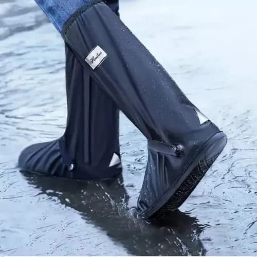 Capa de Chuva Polaina Impermeavel Bota Galocha Protetor Calçado Motoqueiro Sapato Moto
