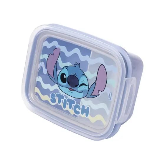 Marmita Trava Hermética Stitch 630ml Lanche Passeio Infantil Plasútil