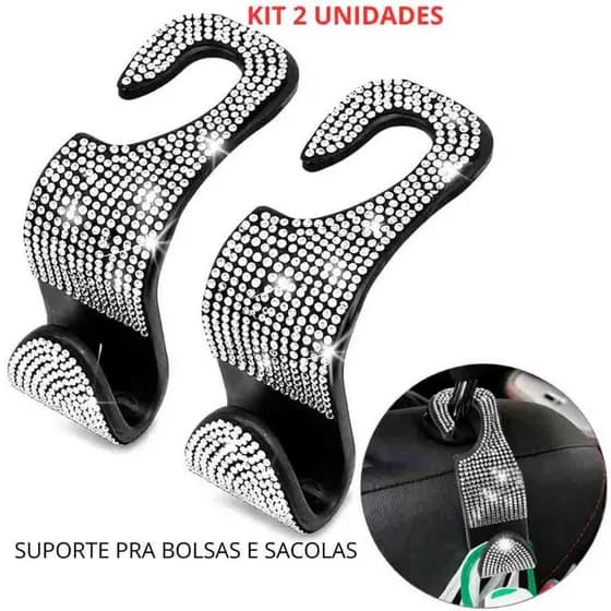 Gancho Carro Suporte Bolsa Banco Traseiro Porta Sacola Organizador Automotivo Kit 2 UN Envio Rápido