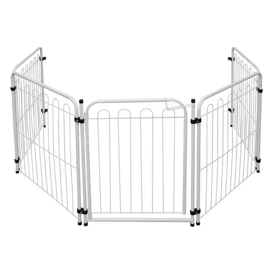 Portao e Cercado Grade Pet Segurança Portatil Dobravel 4 Modulos Cachorro Protecao 65cm Kids Klicmix