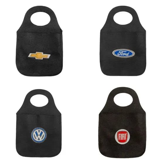 Lixinho Para Carro Personalizado Kit Com 2 Peças Automotivo