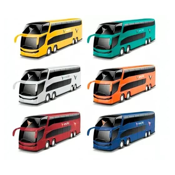 Ônibus viação petroleum 32 cm Roma Brinquedo