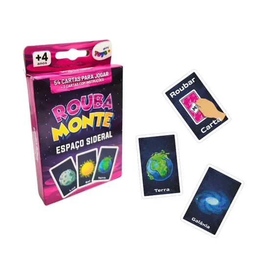 Jogo de cartas Rouba monte espaço sideral Mini Toys