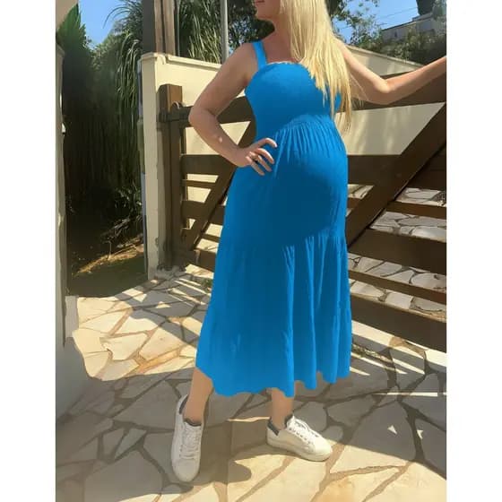 Vestido Para Grávidez Tamanhos GG G1 G2 Alças Finas Ajustáveis conforto e qualidade premium