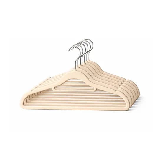 Kit 10 cabides de veludo antiderrapante roupas camisas vestido Organizador Armário Guarda Roupa Slim