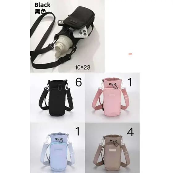 Suporte Para Garrafa De Água Bolsa Porta-Garrafas Ajustável À Prova D'água ,Alça De Ombro