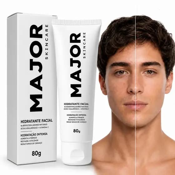 Hidratante Facial Com Proteção Solar E Vitamina C Major 80g
