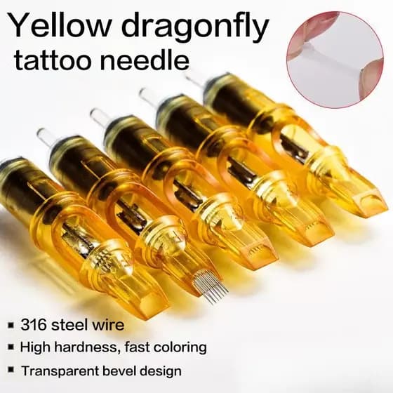 20 Peças Ferramentas Essenciais Para Desinfecção Descartável Acessórios De Tatuagem RL/RM/M1/RS Agulha