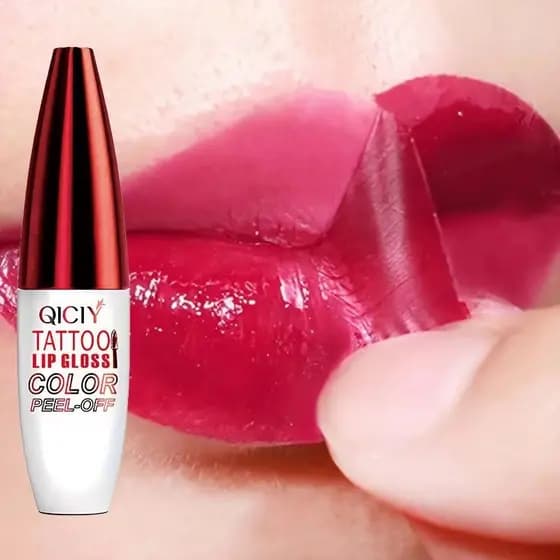 QICIY PEEL OFF LIP STAIN Batom De Longa Duração E Maquiagem Rosa À Prova D'água