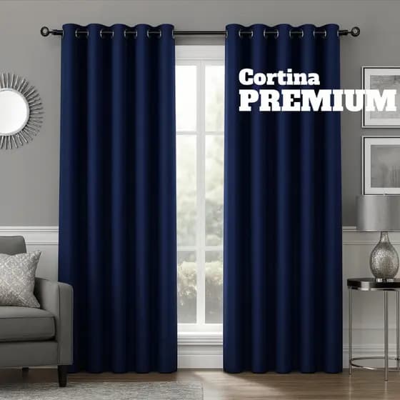 Cortina 5 Metros Sala Quarto Decoração Para Varão Simples 5.00x2.50 Tecido Luxo