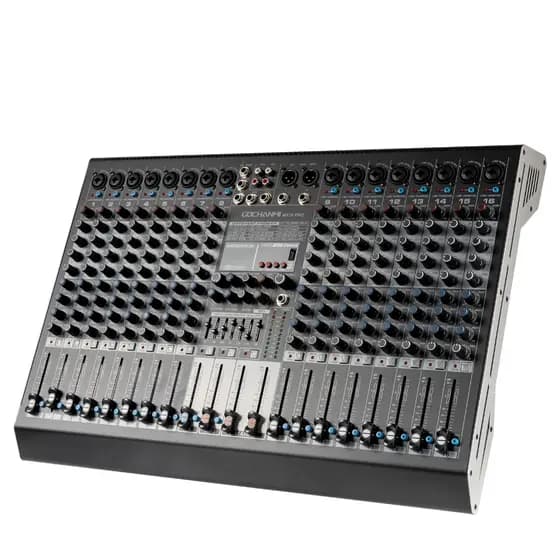 Mesa de Som Profissional Gochanmi MX16Pro de 16 Canais DJ Mixers com 256 Efeitos DSP +48V 110v/220v