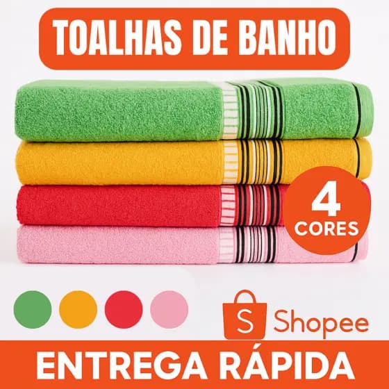 Kit Toalha de Banho Gigante 150cmx75cm Ultra Macia, Banhão Premium 100% Algodão Eleganzza