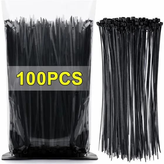 KIT 100 ABRAÇADEIRAS NYLON ENFORCA GATO LACRE 4X150MM