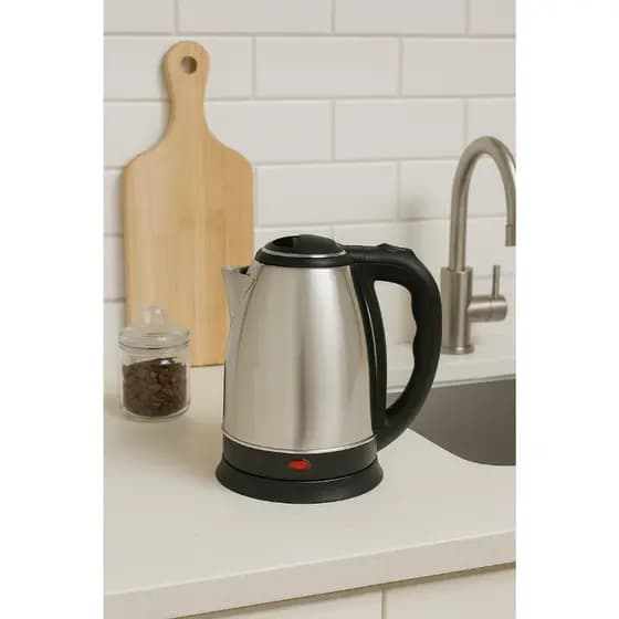 Chaleira Elétrica 1.8L Inox 1800W - Aquecimento Rápido e Seguro