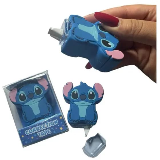 CORRETIVO TAPE DO STITCH E HELLO KITTY EM FITA - 3D