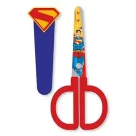 Tesoura Escolar Leo&Leo com Capa Protetora | Harry Potter, Hello Kitty, Sonic ou Superman