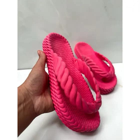 Chinelo Tranças Feminino Plataforma Nuvem Ortopédico Macio Confortável mega promoção