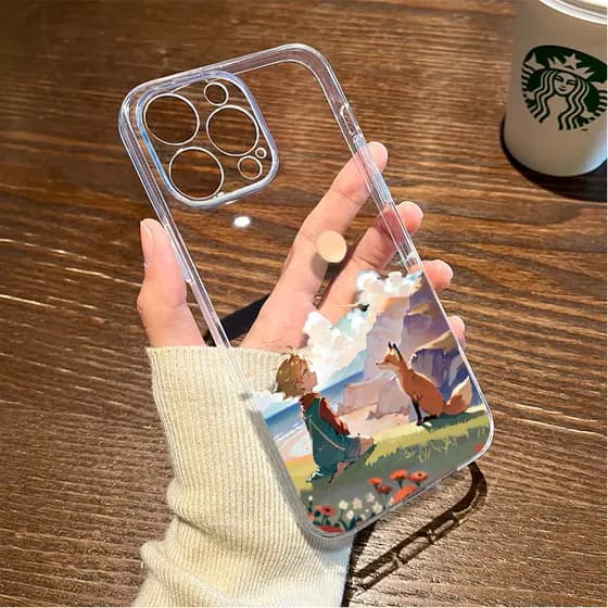 Capinha Capa Transparente O Pequeno Príncipe para Redmi Note 15 14 13 12 11 12C 13C A5 POCO X6 X5 X7 F5 Pro Antichoque