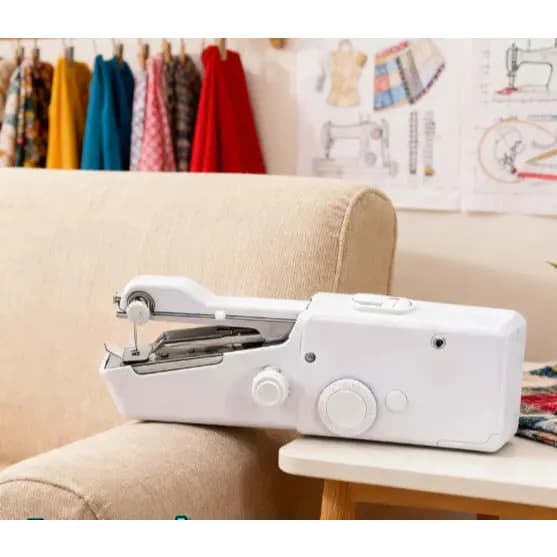 Mini máquina de costura portátil, costura sem fio Multifuncional