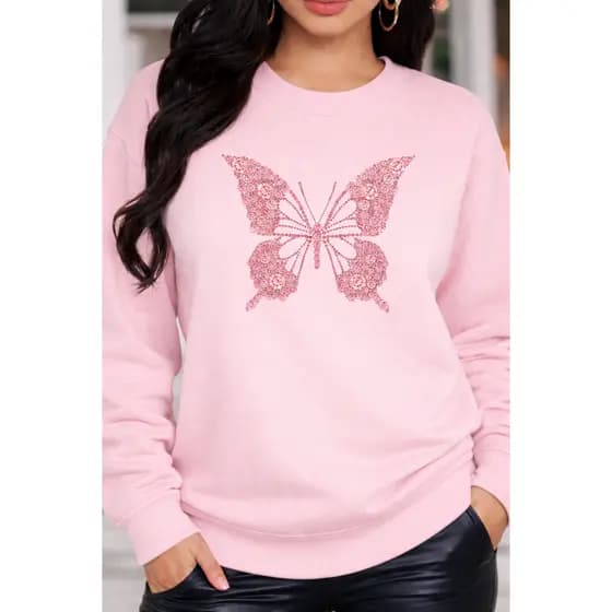 Moletom Feminino Grosso Pluz Size e Do P ao GG Blusa Feminina De Frio Inverno Outono Casual Moda Premium Confortável