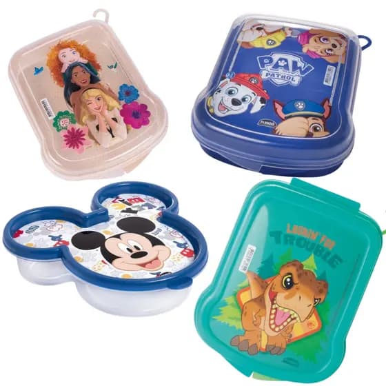 Porta Lanche Sanduicheira Princesas Mickey Patrulha Canina Lancheira Infantil