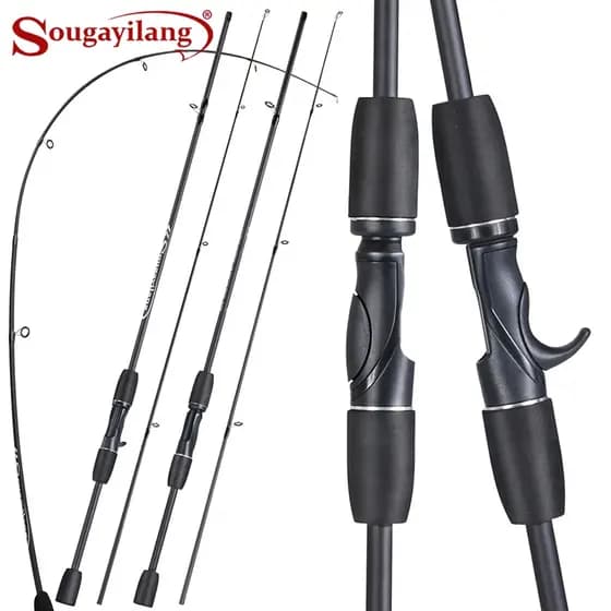 Sougayilang Vara De Pesca De Fibra De Carbono 1.8 UL Power Fundição Ultra Leve Arremesso