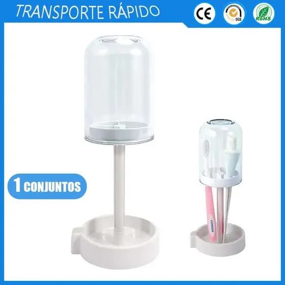 Azul Conjunto de 4 peças Porta Escova De Dente Para Viagem, Pote Para Escova De Dente, Para Escovas E Creme Dental