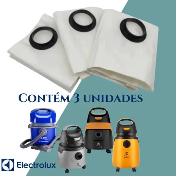Saco Descartavel para Asp. De Pó Electrolux Compativel com Mod. Flex , Flex 1400, Acqua Power, A10N1