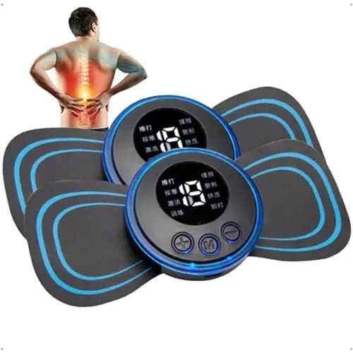 2 Massageadores Portáteis Recarregáveis – Mini Aparelho de Massagem USB Alivia Dores Corpo Pescoço