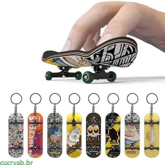 cucryab Brinquedo Skate Dedo Pequeno, Skates Pequenos, Acessórios Para