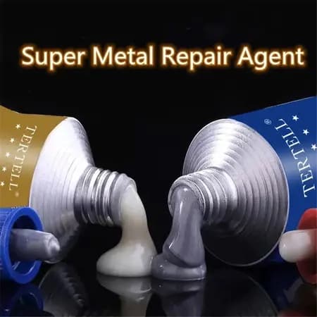 100g Cola Epóxi A+B para Reparo de Metal , Alta Resistência para Ferro, Aço, Radiador e Vazamentos