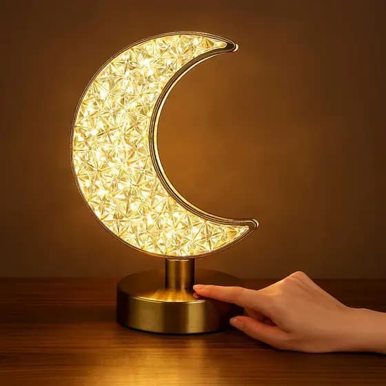 Abajur Lua LED Recarregável USB Touch