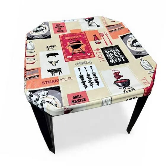 Capa Toalha Mesa De Plástico Estampada Impermeável 70x70 Restaurante Bar Lanchonete