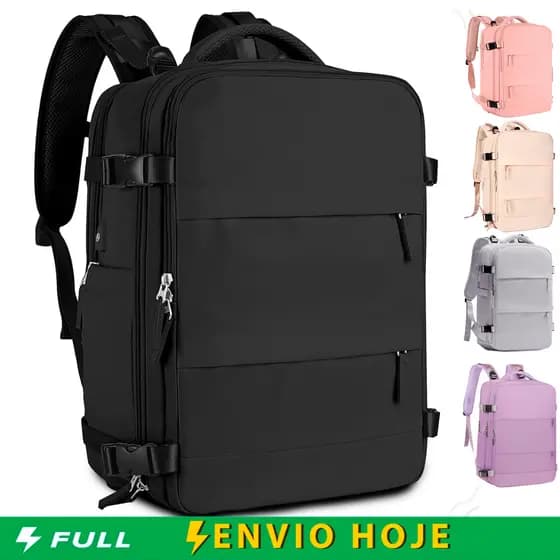 Mochila Feminina Masculina Executiva de Viagem Notebook Grande
