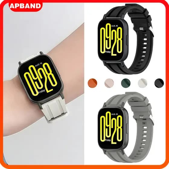 Pulseira 22mm De Silicone Esportiva Para Redmi Watch 5 Active/5 Lite/Samsung/Huawei/Garmin/Amazfit Bip 6 5/Xiaomi/Aolon