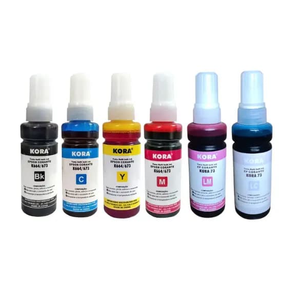 Refil Tinta Compatível 664 673 100ml CYMBK para Bulk Ink L355 L210 L555 L110 L200 L1300