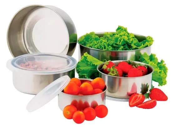 Jogo De Potes Aço Inox 5 Peças Snel Home