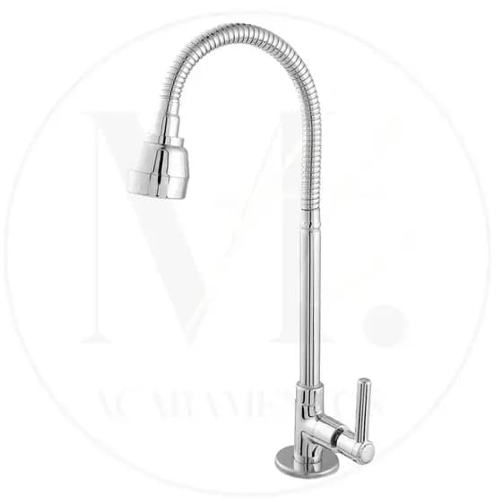 Torneira Gourmet Cozinha Bancada Pia Dupla Jato Cano Flexivel Inox 1/4 de volta Cromada ABS
