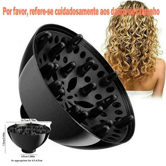 Secador de cabelo Universal com difusor, grampo de cabelo é acessórios para secador de cabelo (verifique o tamanho YUCP)