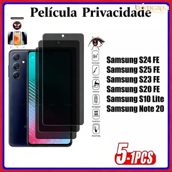 Película Cerâmica Para Samsung Galaxy S20 S24 S23 S25 S10 FE Note 20 Lite 4G 5G Películas Privacidade Tela Macia 3D