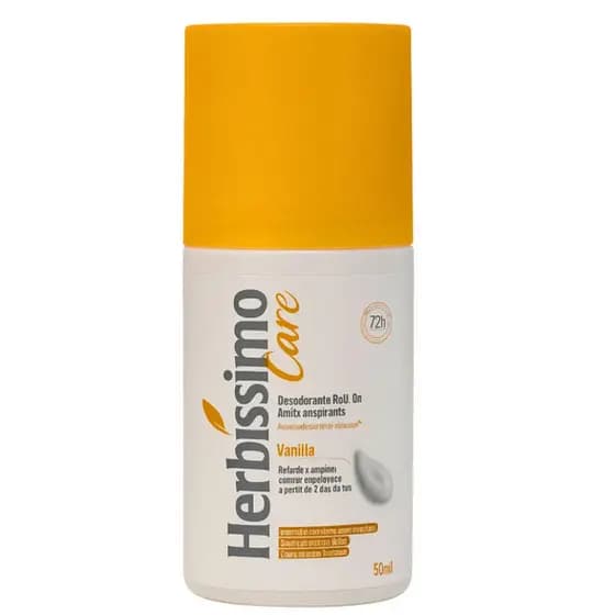 Desodorante Roll-On Antitranspirante Herbíssimo Care Vanilla 50ml