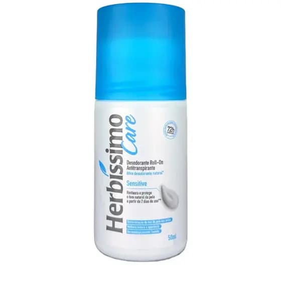 Desodorante Roll-On Antitranspirante Herbíssimo Care Sensitive 50ml