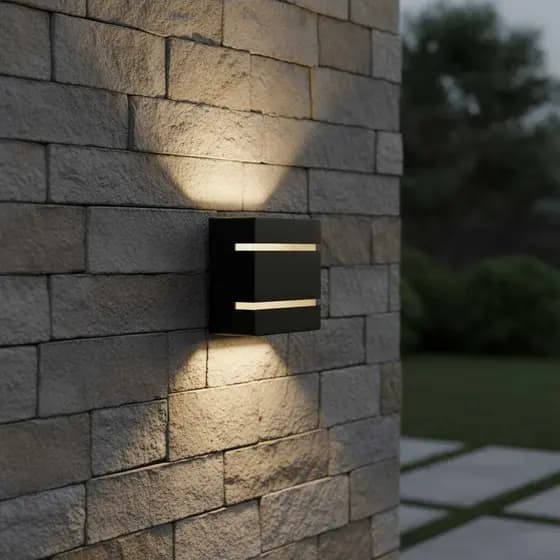 KIt 6 Luminárias Arandela Slim 2 Focos Externa e Interna Parede Muro