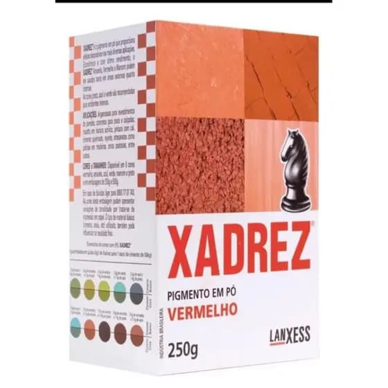 Xadrez 250G, Proporciona cores vibrantes e duradouras, ideal para quem busca um acabamento profissional