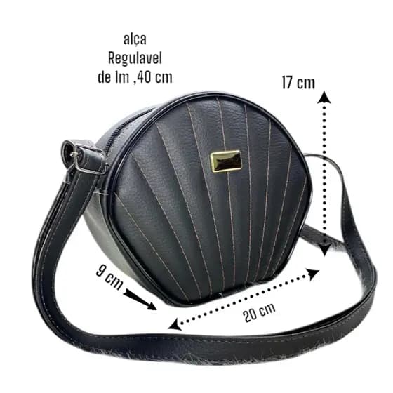 Bolsa Transversal feminina Concha Do Mar Pequena Moda Elegante ou Casual